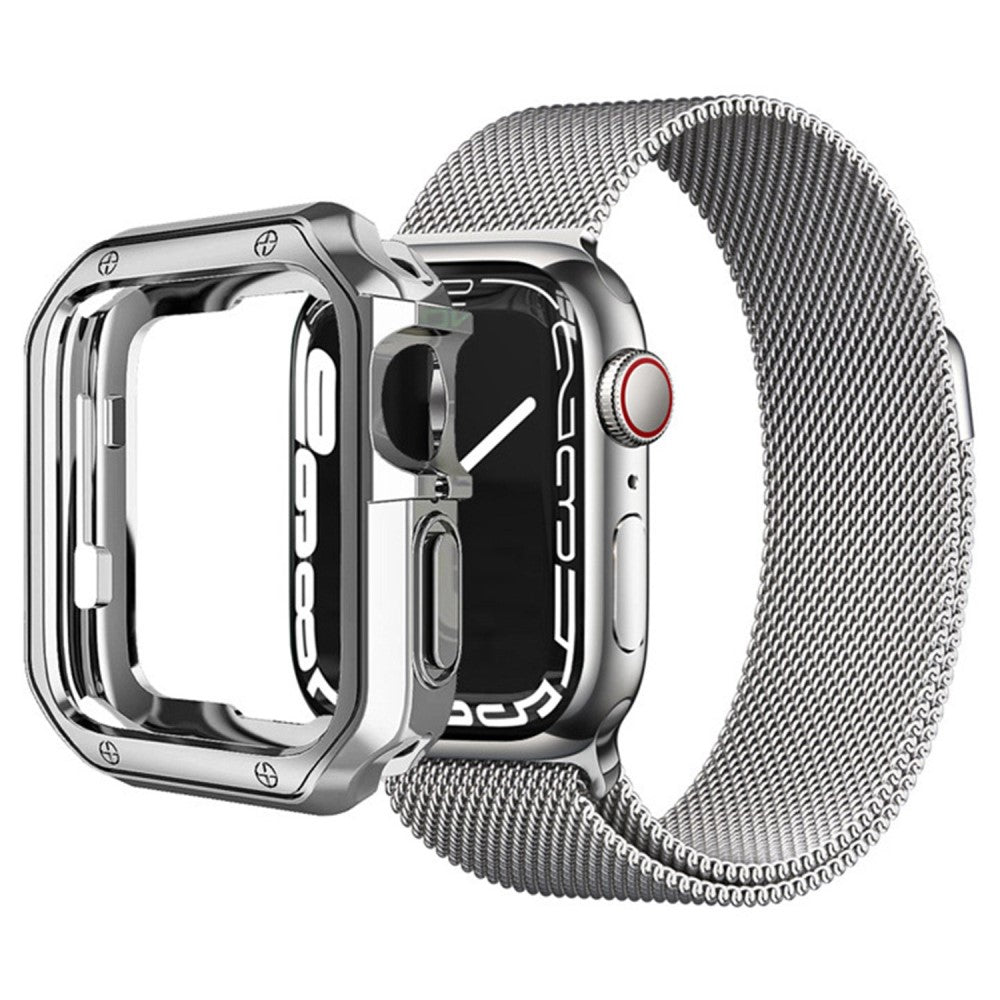 Apple Watch Series 7 41mm  Silikone Bumper  - Sølv#serie_6