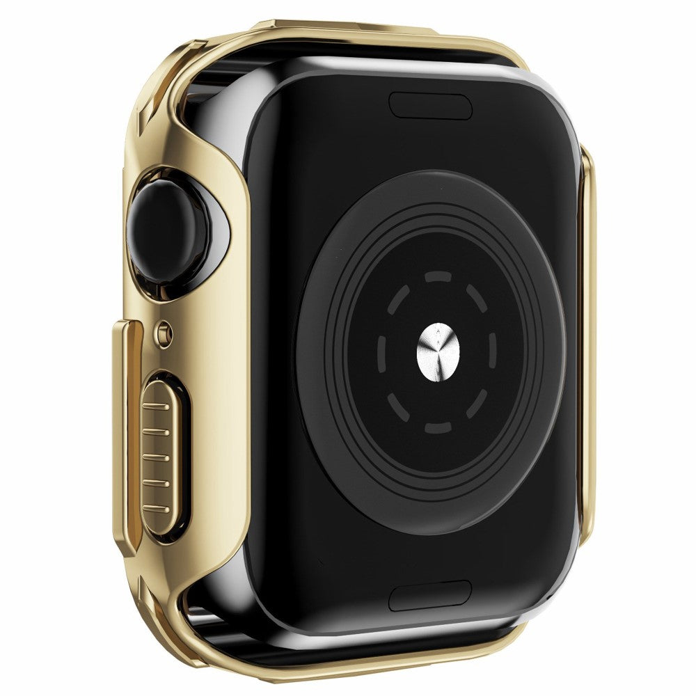 Vildt Flot Apple Watch Series 7 41mm Cover med Skærmbeskytter i Plastik og Hærdet Glas - Guld#serie_1