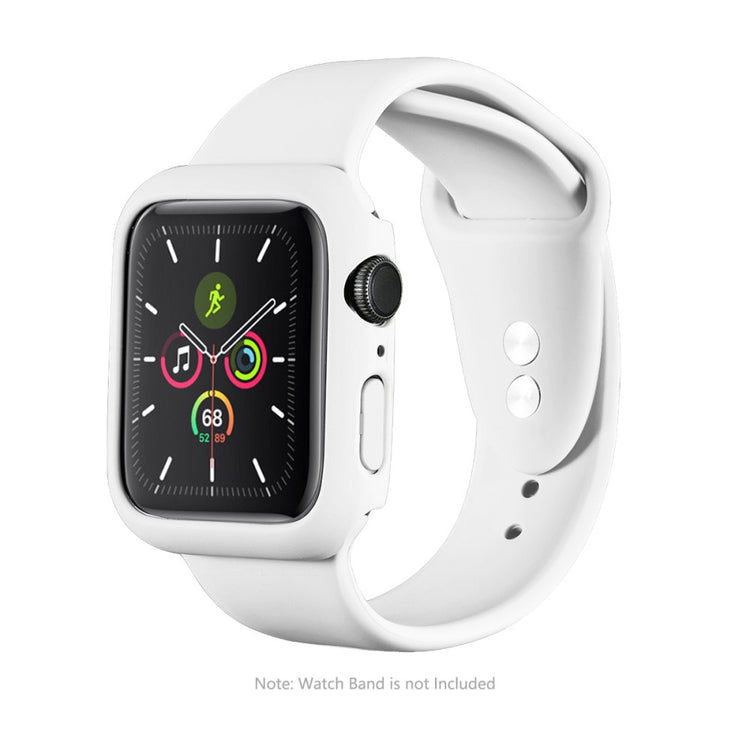 Godt Apple Watch Series 7 45mm Cover med Skærmbeskytter i Hærdet Glas - Hvid#serie_3