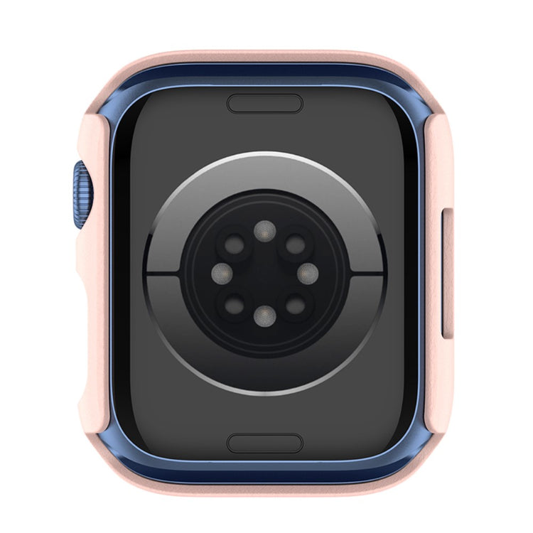 Beskyttende Apple Watch Series 7 45mm Cover med Skærmbeskytter i Plastik og Hærdet Glas - Pink#serie_9