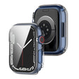 Coque super fashion pour Apple Watch Series 7 45mm avec protection d'écran en plastique et en verre trempé.