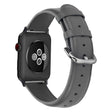 Brillant Apple Watch Series 7 45mm Bracelet en cuir véritable