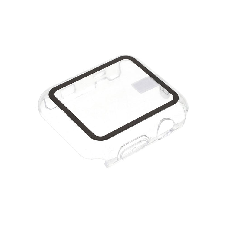 Vildt Fed Apple Watch Series 7 45mm Cover med Skærmbeskytter i Hærdet Glas - Gennemsigtig#serie_2