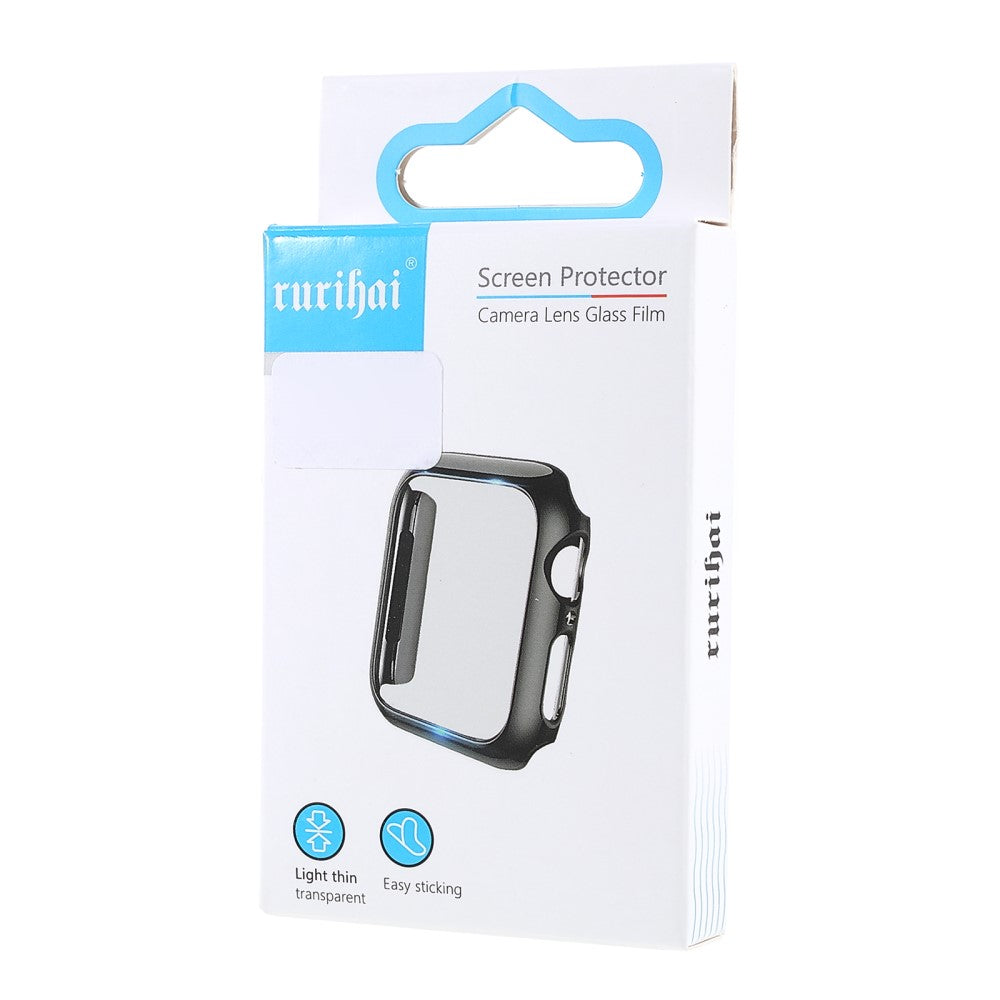 Vildt Fed Apple Watch Series 7 45mm Cover med Skærmbeskytter i Hærdet Glas - Gennemsigtig#serie_2