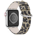 Bracelet en cuir véritable à la mode pour l'Apple Watch Series 7 45mm.