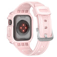 Superbe bracelet en plastique et en silicone pour Apple Watch Series 7 45mm.