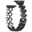 Superbe bracelet en métal et strass pour Apple Watch Series 7 45mm.