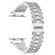 Cool Apple Watch Series 7 45mm Bracelet en métal et strass