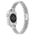 Superbe bracelet en métal et strass pour Apple Watch Series 7 45mm.