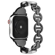 Pour Apple Watch Series 7 45mm Bracelet en métal et strass solide