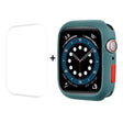 Coque super élégante pour Apple Watch Series 7 45 mm avec protection d'écran en silicone.