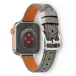 Bracelet en cuir véritable à la mode pour l'Apple Watch Series 7 45mm.