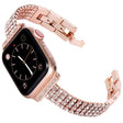Pour Apple Watch Series 7 45mm Bracelet en métal et pierres précieuses