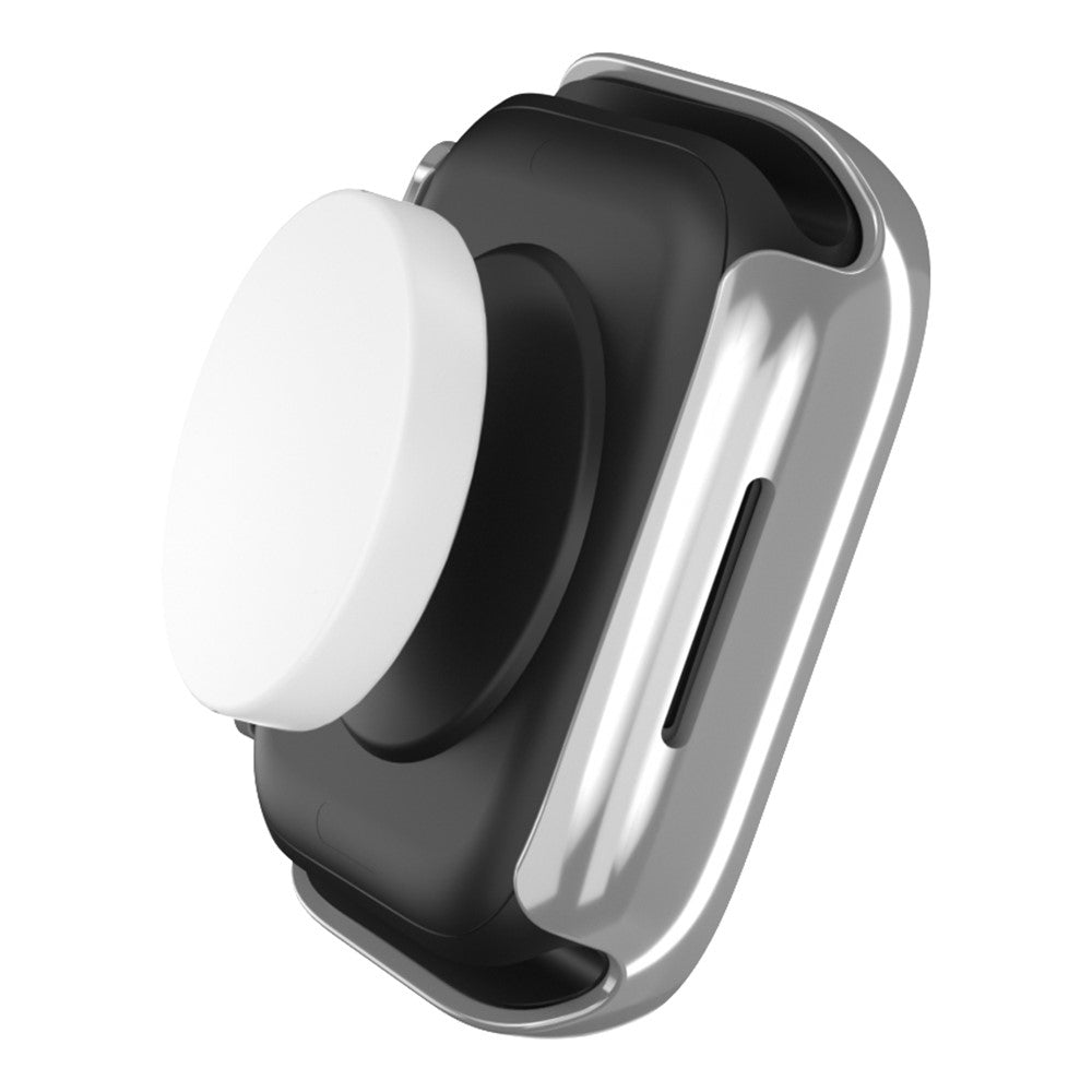 Apple Watch Series 7 45mm  Silikone Bumper  - Sølv#serie_2