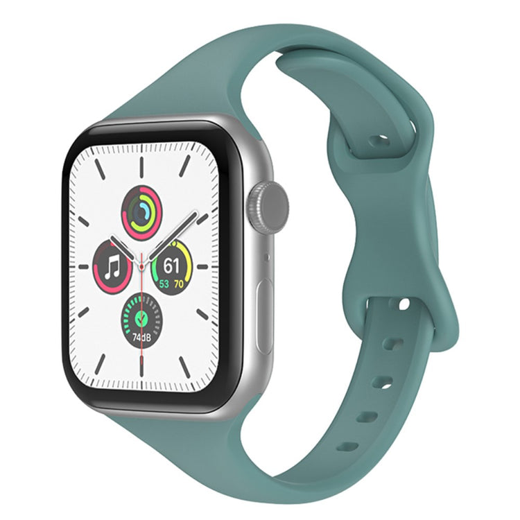 Mega fed Apple Watch Series 7 45mm Silikone Rem - Grøn#serie_12