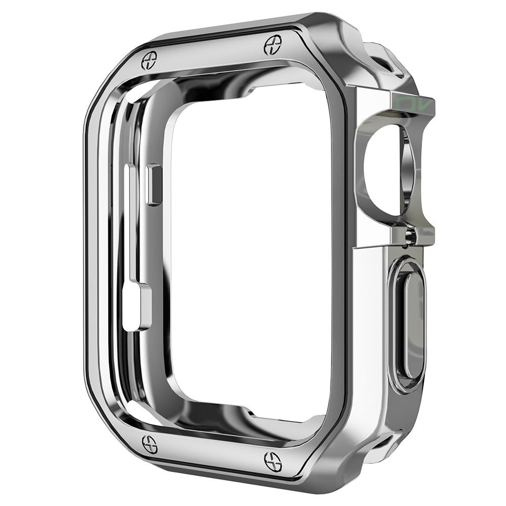 Apple Watch Series 7 45mm  Silikone Bumper  - Sølv#serie_2