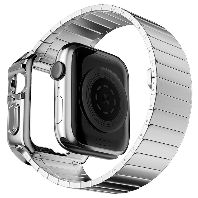 Apple Watch Series 7 45mm  Silikone Bumper  - Sølv#serie_2