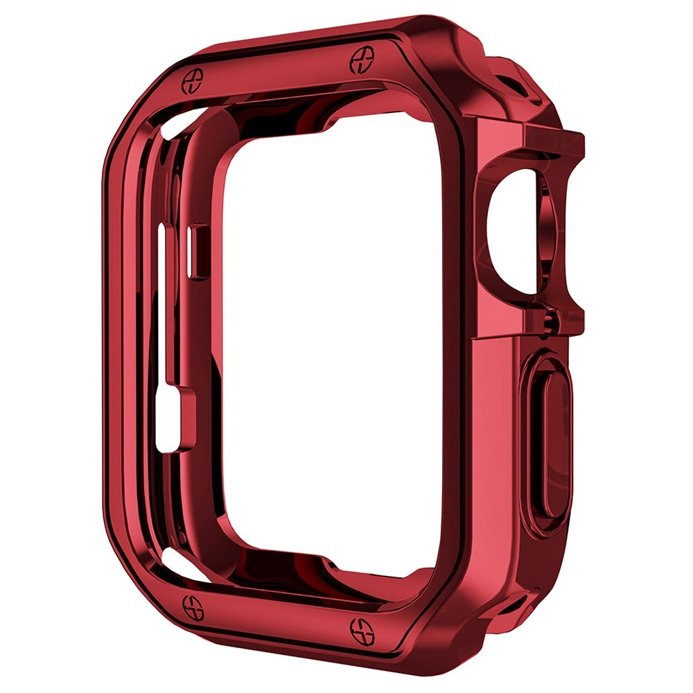 Apple Watch Series 7 45mm  Silikone Bumper  - Rød#serie_3