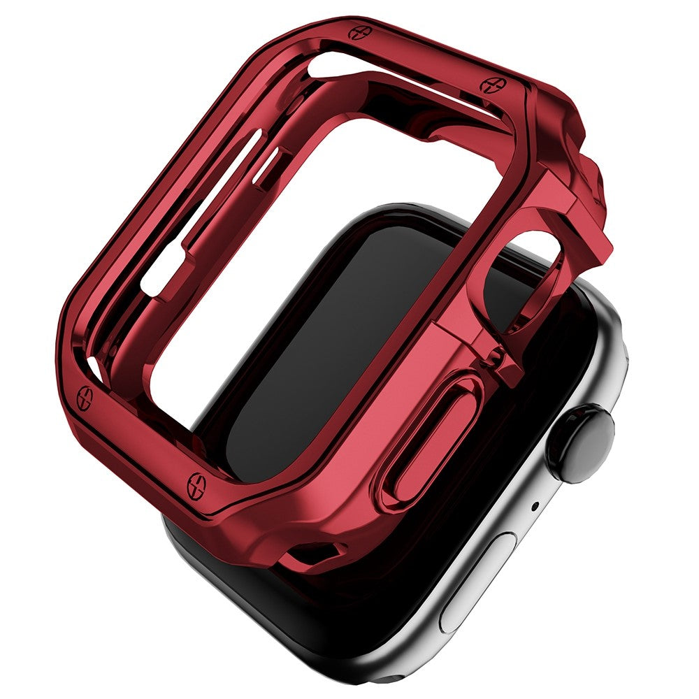 Apple Watch Series 7 45mm  Silikone Bumper  - Rød#serie_3