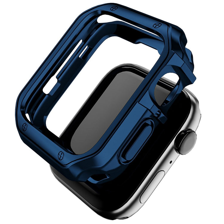 Apple Watch Series 7 45mm  Silikone Bumper  - Blå#serie_5