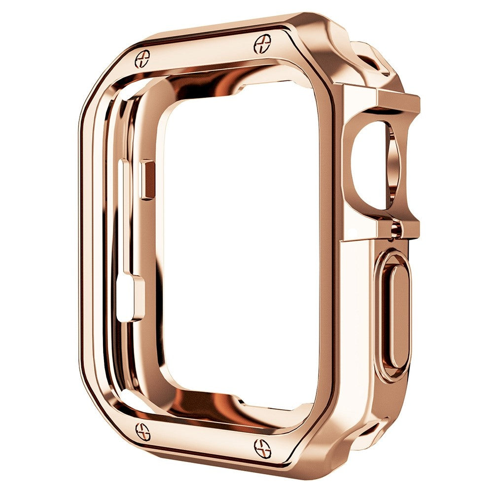 Apple Watch Series 7 45mm  Silikone Bumper  - Guld#serie_8