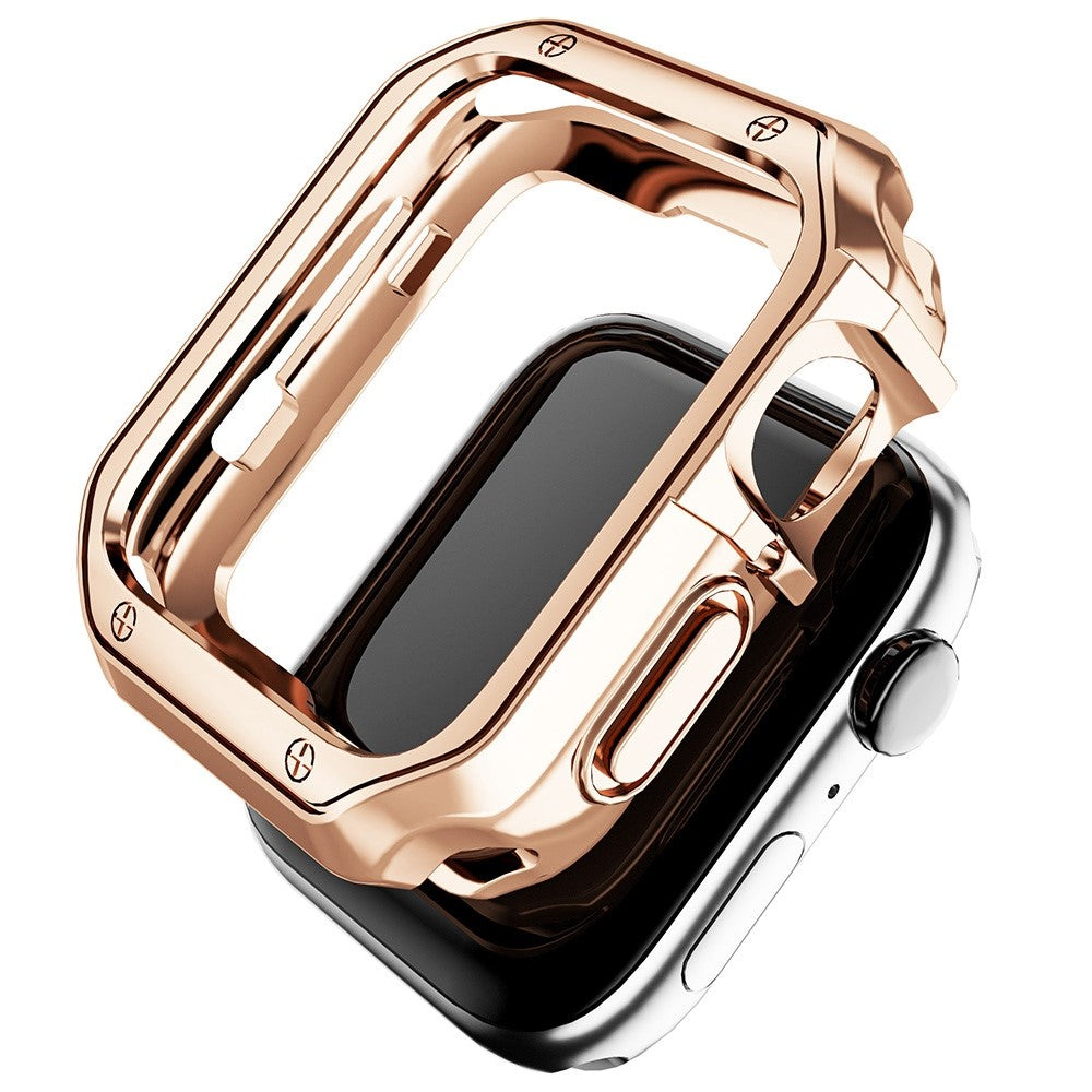 Apple Watch Series 7 45mm  Silikone Bumper  - Guld#serie_8