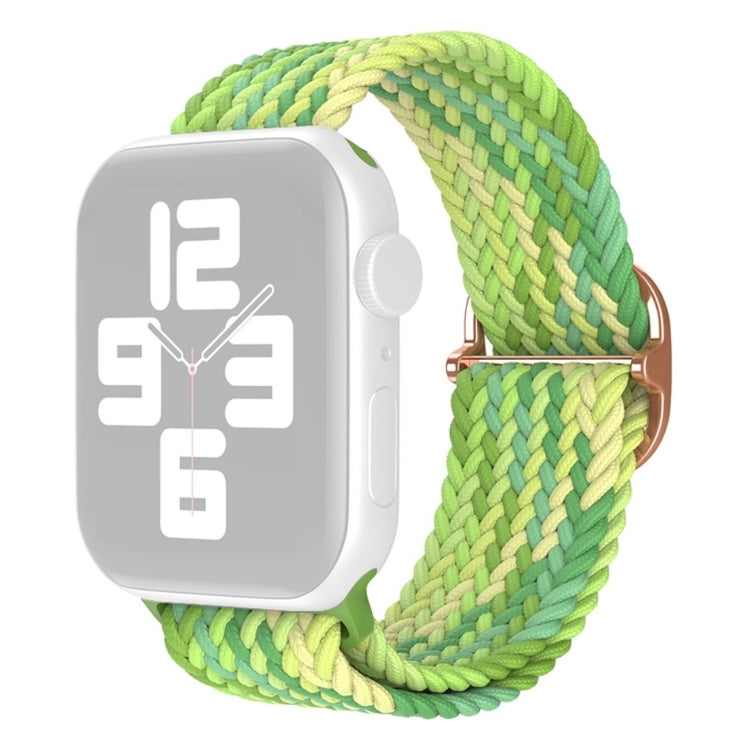 Slidstærk Apple Watch Series 7 45mm Nylon Rem - Grøn#serie_20