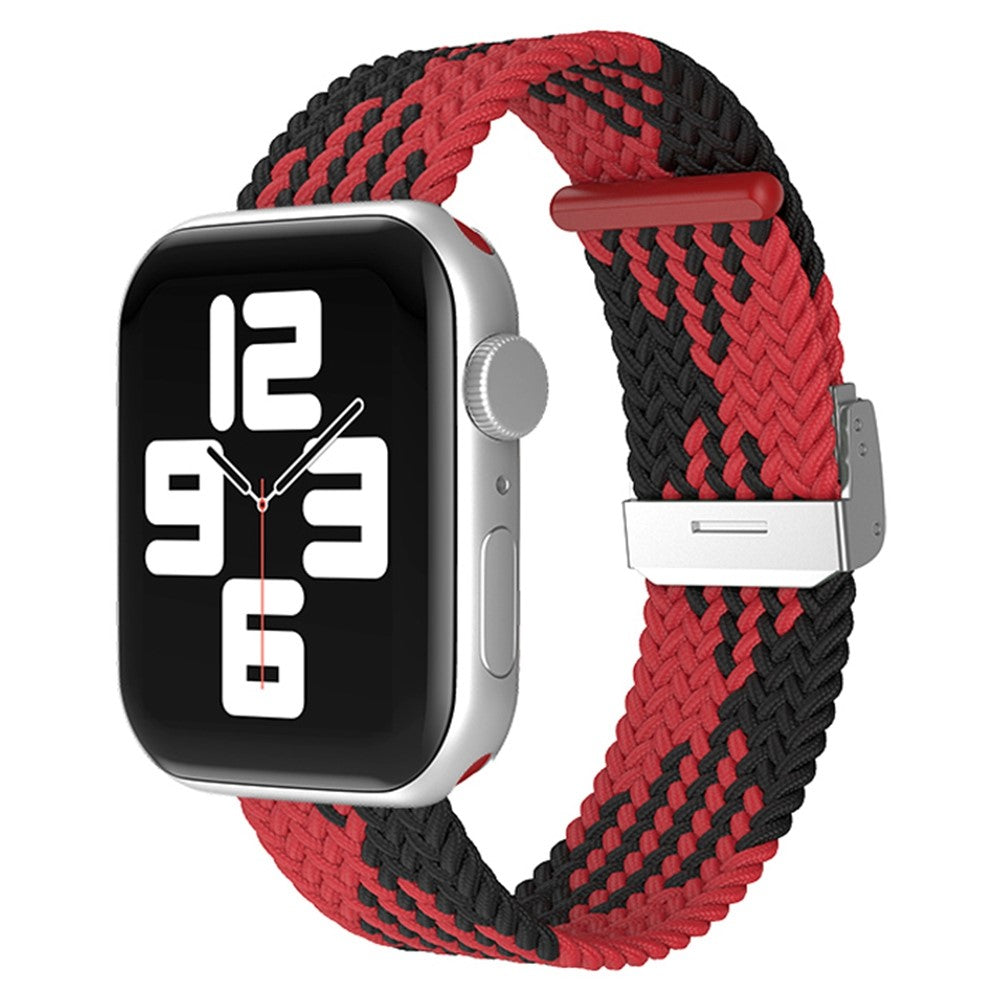 Holdbart Apple Watch Series 7 45mm Stof Urrem - Rød#serie_11