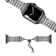 Superbe bracelet en métal et strass pour Apple Watch Series 7 45mm.