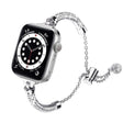 Superbe bracelet en métal et strass pour Apple Watch Series 7 45mm.