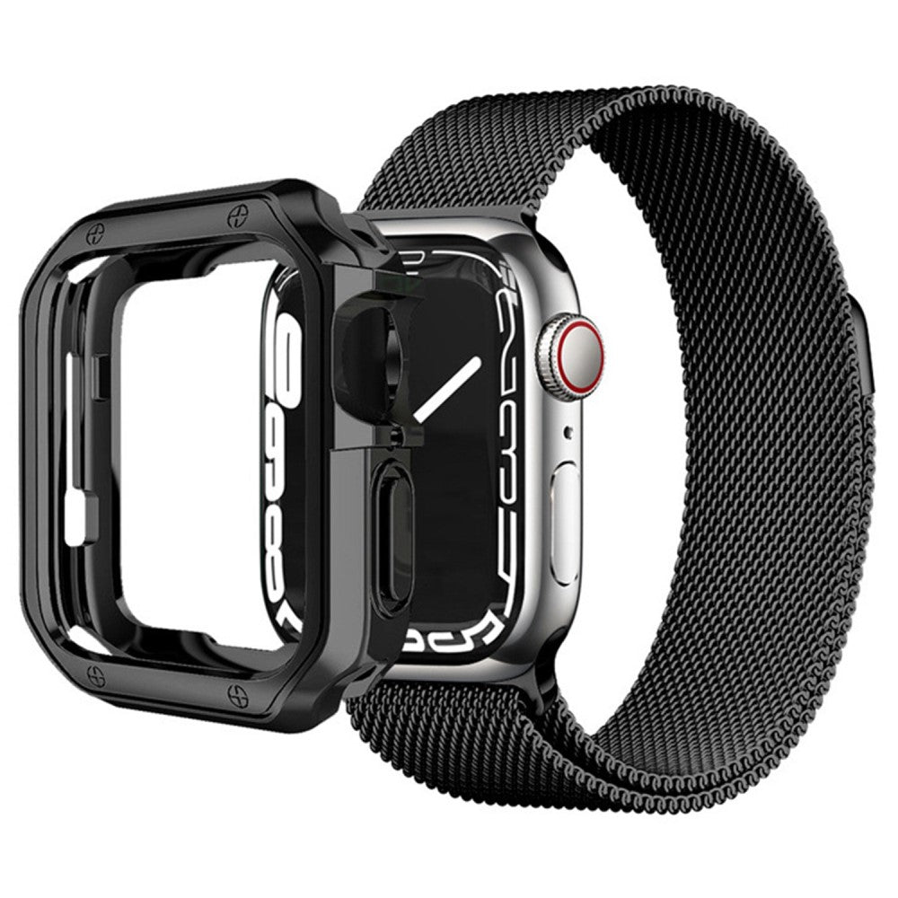 Apple Watch Series 7 45mm  Silikone Bumper  - Sort#serie_1