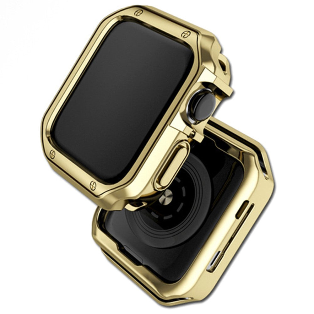 Apple Watch Series 7 45mm  Silikone Bumper  - Guld#serie_3