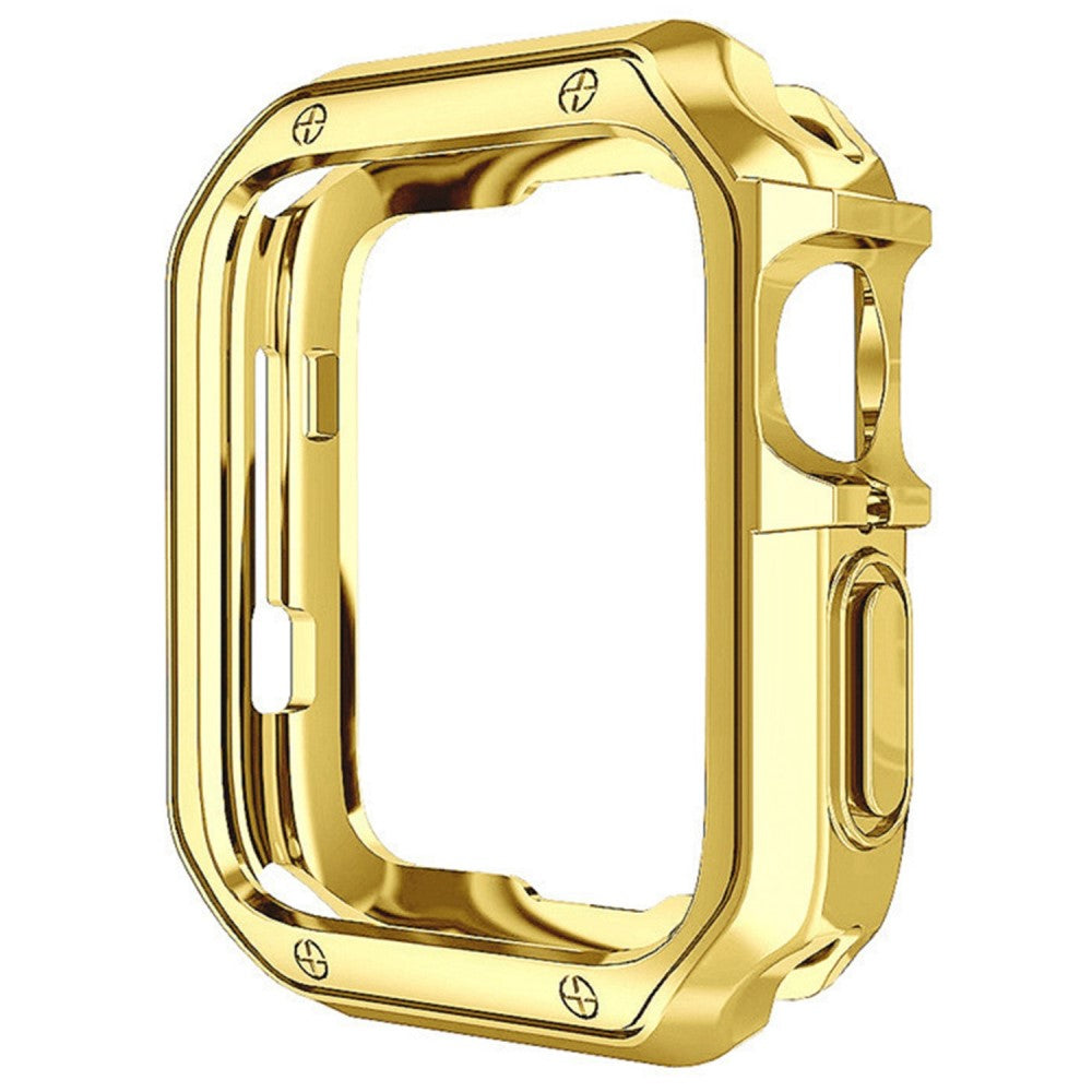 Apple Watch Series 7 45mm  Silikone Bumper  - Guld#serie_3