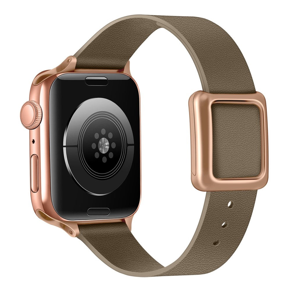 Mega flot Universal Apple Ægte læder Rem - Sølv#serie_1