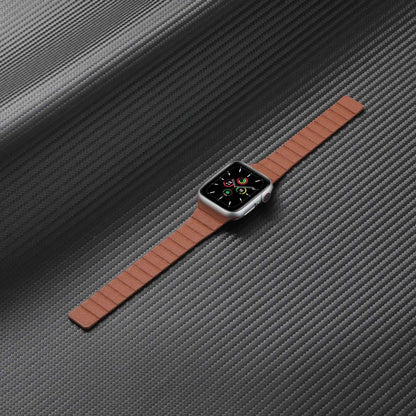 Pænt Universal Apple Ægte læder Urrem - Sort#serie_1