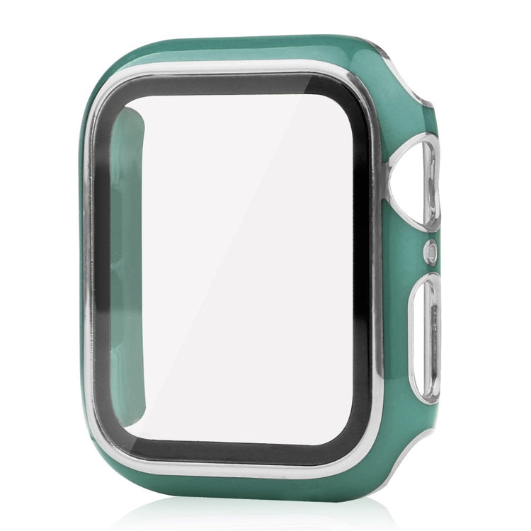 Mega Fed Apple Watch Ultra Cover med Skærmbeskytter i Plastik og Hærdet Glas - Grøn#serie_11