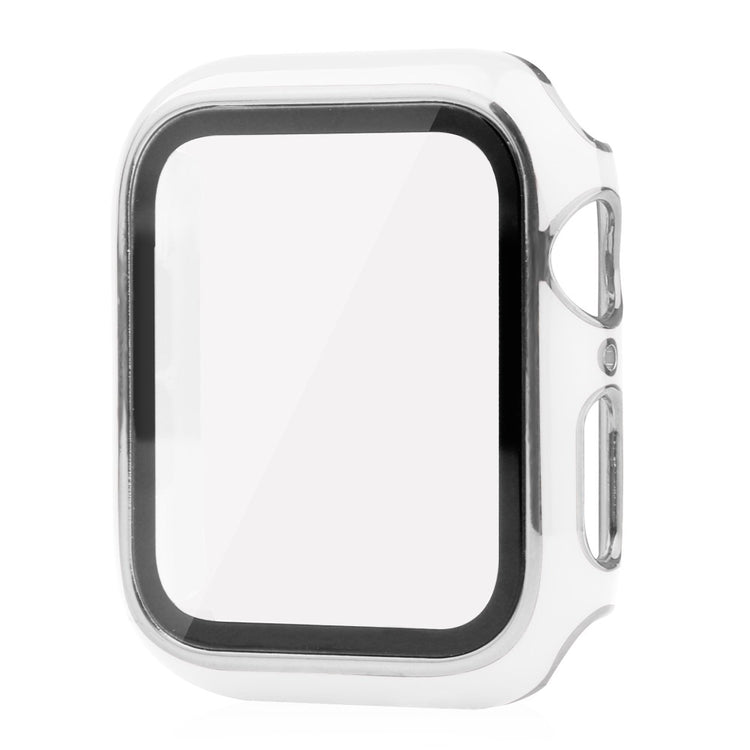 Mega Fed Apple Watch Ultra Cover med Skærmbeskytter i Plastik og Hærdet Glas - Sølv#serie_3