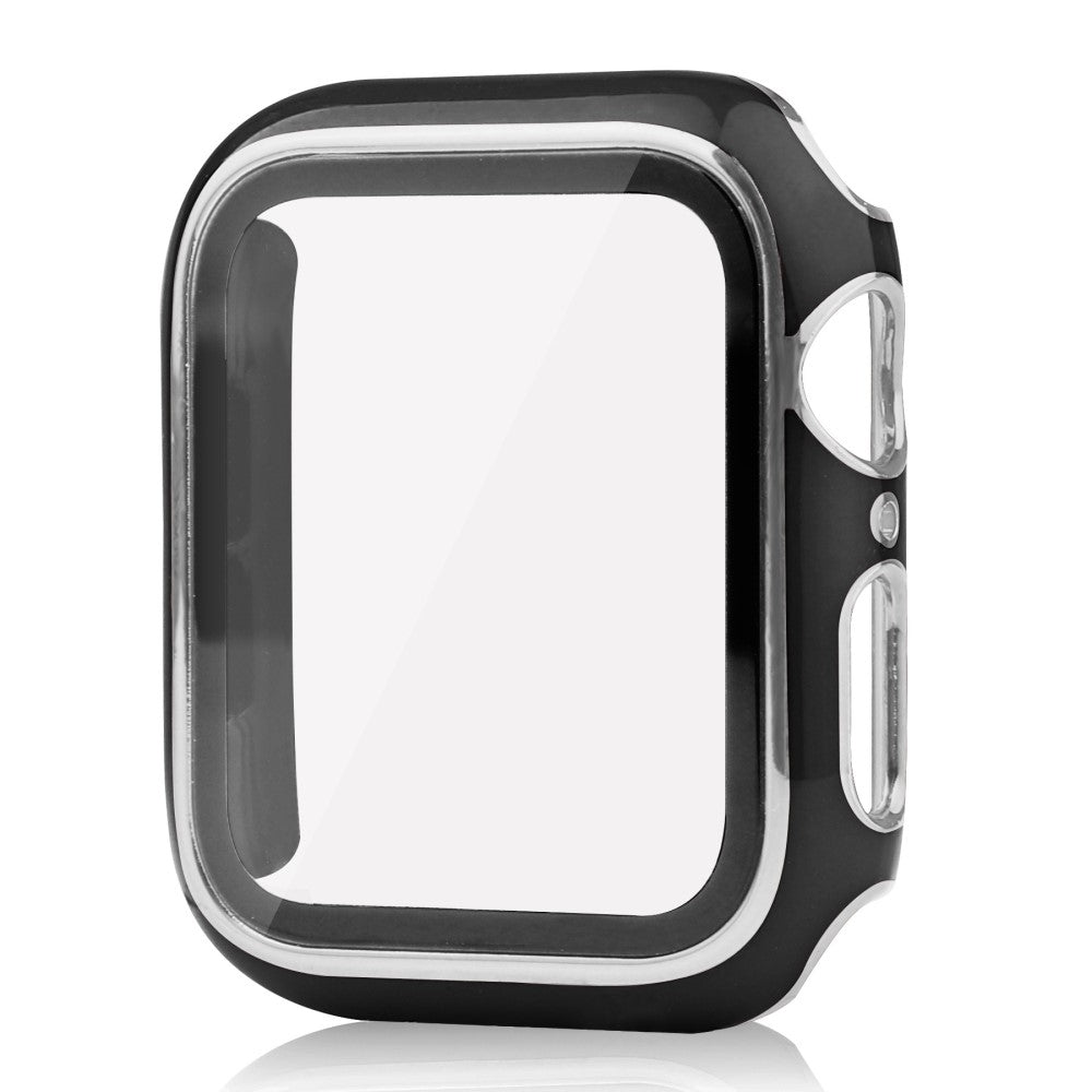 Apple Watch Ultra Plastik Cover med Cover og Hærdet Glas - Sort#serie_1