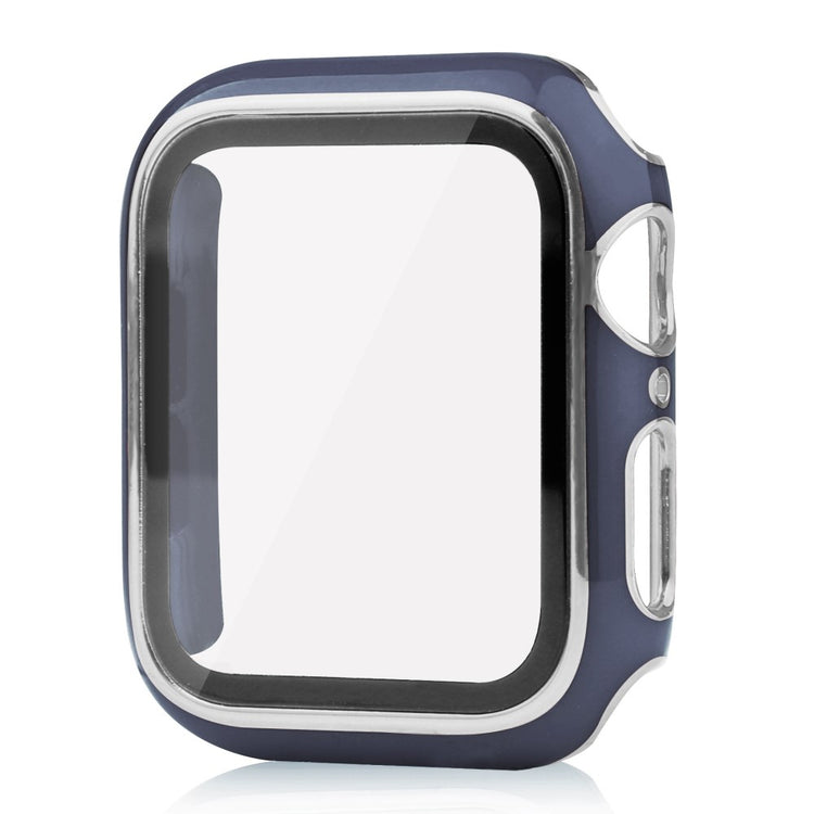 Apple Watch Ultra Plastik Cover med Cover og Hærdet Glas - Blå#serie_10