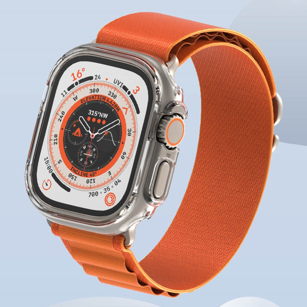 Rigtigt Fed Apple Watch Ultra Plastik Cover - Blå#serie_18