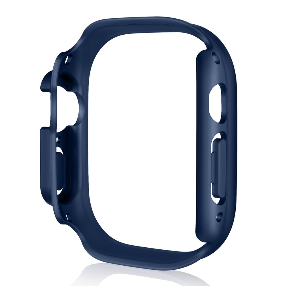 Beskyttende Apple Watch Ultra Cover med Skærmbeskytter i Plastik og Hærdet Glas - Rød#serie_15