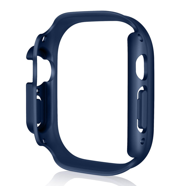 Beskyttende Apple Watch Ultra Cover med Skærmbeskytter i Plastik og Hærdet Glas - Gennemsigtig#serie_19