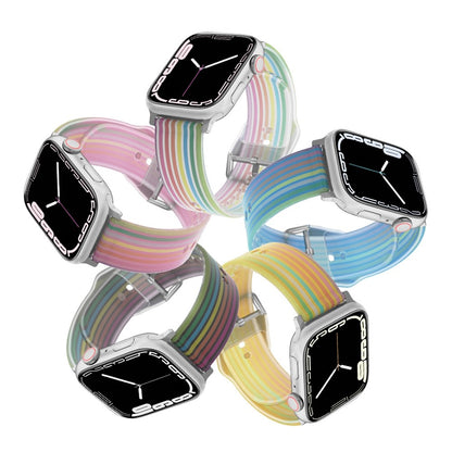 Super sejt Universal Apple Silikone Rem - Blå#serie_8