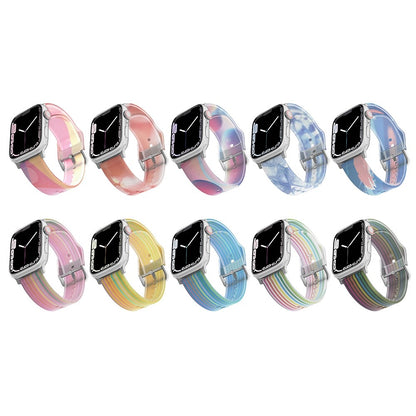 Super sejt Universal Apple Silikone Rem - Blå#serie_8
