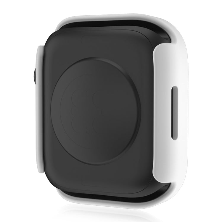 Mega Flot Apple Watch Series 8 (41mm) / Apple Watch Series 7 41mm Cover med Skærmbeskytter i Plastik og Hærdet Glas - Hvid#serie_2