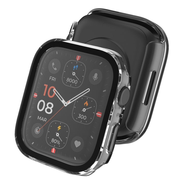 Mega Flot Apple Watch Series 8 (41mm) / Apple Watch Series 7 41mm Cover med Skærmbeskytter i Plastik og Hærdet Glas - Gennemsigtig#serie_8