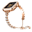 Incroyablement mignon Universel Apple Bracelet en métal et strass.