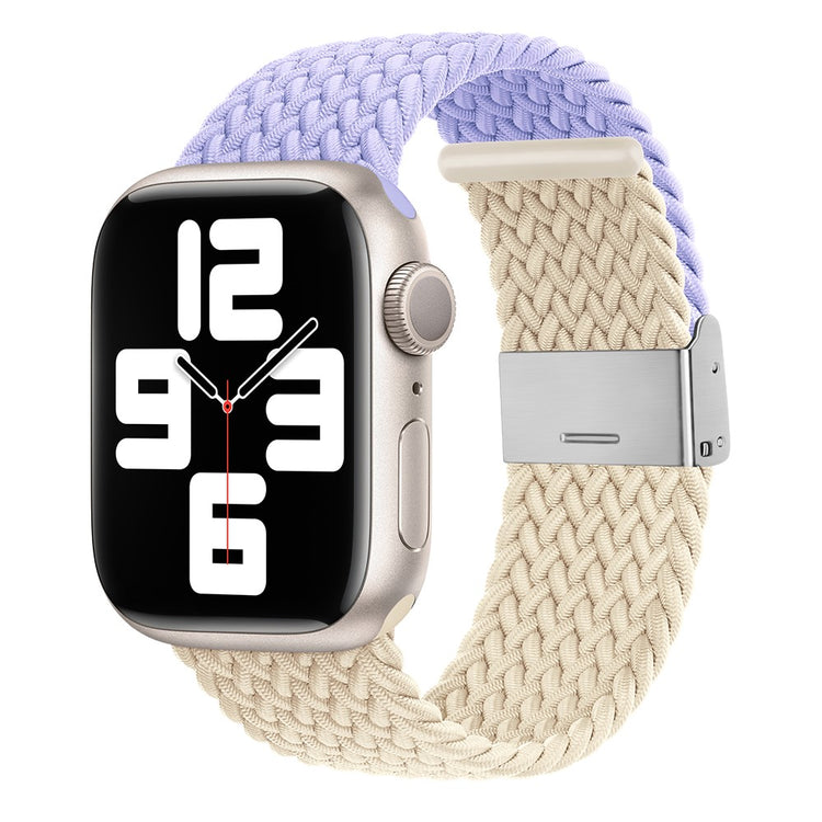 Tidsløst Nylon Universal Rem passer til Apple Smartwatch - Lilla#serie_12