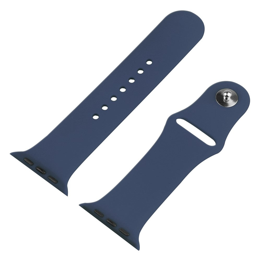 Apple Watch Series 8 (45mm) / Apple Watch Series 7 45mm Plastik Rem med Cover og Hærdet Glas - Blå#serie_13