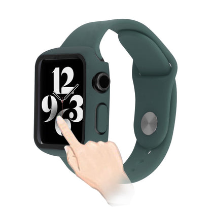Apple Watch Series 8 (45mm) / Apple Watch Series 7 45mm Plastik Rem med Cover og Hærdet Glas - Grøn#serie_2